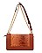 2 In 1 Croc Shoulder -Cross-Body Bag with Wallet