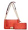 2 In 1 Croc Shoulder -Cross-Body Bag with Wallet