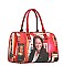 Magazine Print Kamala Harris Satchel Bag With Wallet