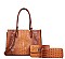 3 IN 1 Alligator Satchel - Cross-Body Set With Wallet