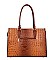 3 IN 1 Alligator Satchel - Cross-Body Set With Wallet