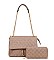 Quilted Satchel 2 in 1 Shoulder Bag SET