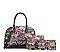 Graffiti HEART-LOVE Print 3-Pieces Set Dome Satchel