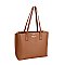3 IN 1 CROC-OSTRICH SCARFED SATCHEL SET