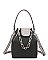 Boxy Chain Accent Stachel Bag