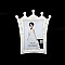 STYLISH PRINCESS CROWN FRAME W/ DIAMONDS 5 x 7 SLPIC923