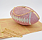 American Football Shaped Fully Rhinestoned Hard Case Clutch