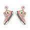 Trendy 2" Handmade Seed Beads Sneakers Earrings