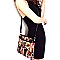 Magazine Print Patent Fashion Messenger Cross Body