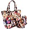 PM022-LP Magazine Print 2 in 1 Turn-Lock Accent Tote