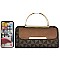 PM Monogram Round Top Handle Crossbody Bag Clutch Wallet