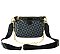 Retro Checkered Triangle Monogram 2-in-1 Crossbody Bag WITH CHAIN