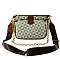 Retro Checkered Triangle Monogram 2-in-1 Crossbody Bag WITH CHAIN