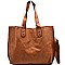 PP6436-LP Whipstitched Oversized 2 in 1 Shopper Tote