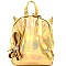 Iridescent Metallic Angel Wing Heart Pattern Novelty Backpack MH-PP6745