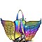 Chic Pom Pom Accent Removable Angel Wing Novelty Backpack MH-PP6746