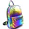 Rainbow Iridescent Metallic Fashion Backpack Multi MH-PP6685