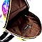 Rainbow Iridescent Metallic Fashion Backpack Multi MH-PP6685