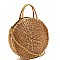 ROUND BOHEMIAN STRAW SATCHEL