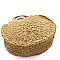 ROUND BOHEMIAN STRAW SATCHEL