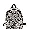 2 WAY SNAKE PRINT BACKPACK