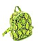 2 WAY SNAKE PRINT BACKPACK