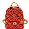 FASHIONABLE SNAKE PRINT BACKPACK