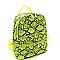 FASHIONABLE SNAKE PRINT BACKPACK