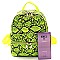 FASHIONABLE SNAKE PRINT BACKPACK
