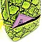 FASHIONABLE SNAKE PRINT BACKPACK