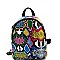 Medium Snake Print 2-Way Backpack Shoulder Bag