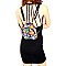 Medium Snake Print 2-Way Backpack Shoulder Bag