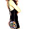 Medium Snake Print 2-Way Backpack Shoulder Bag