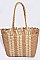 Fashion Whole Straw Tote Bag