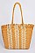 Fashion Whole Straw Tote Bag