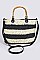 Striped Cross Body Bag