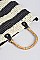 Striped Cross Body Bag