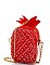 Trendy 2in1 Pineapple Clutch Crossbody with Long Chain JY-PPC-6237