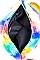 RAINBOW FAUX FUR CLUTCH CROSSBODY BAG