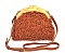 FAUX FUR ANTIQUE CLUTCH