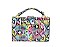 MULTI COLOR COAT CLEAR TRANSLUCENT SNAKESKIN CLUTCH