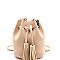 PPC5157-LP Tassel Accent Drawstring Bucket Cross Body