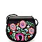 PPC5584-LP Flower Embroidery Flap Cross Body