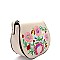 PPC5584-LP Flower Embroidery Flap Cross Body