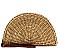 Natural Woven Half Moon Straw Clutch