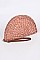 Fashion Half Circle Straw Clutch.
