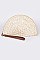 Fashion Half Circle Straw Clutch.