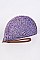 Fashion Half Circle Straw Clutch.