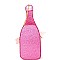 PPC5954-LP Glittery Champagne Bottle Theme Novelty Cross Body