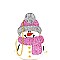 Glittery Snowman Theme Novelty Cross Body MH-PPC6410